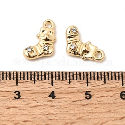 Christmas Alloy Rhinestone Charms&nbsp;FIND-G102-01G-02