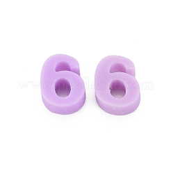 手作り樹脂クレイカボション  NUM。6  ライラック  9~11x4.5~7.5x1~3mm  約9000個/1000g&nbsp;CLAY-N006-113-06
