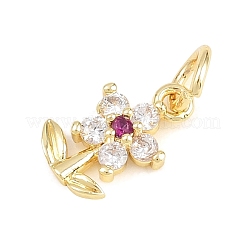 Valentine's Day Brass Micro Pave Cubic Zirconia Pendants&nbsp;KK-H273-42G-01