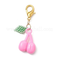 Fruits Acrylic & Glass Seed Pendant Decorations&nbsp;HJEW-MZ00346
