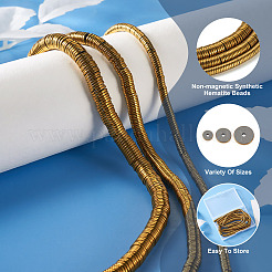 3 Strands 3 Styles Electroplate Non-magnetic Synthetic Hematite Beads Strands&nbsp;G-CW0001-09