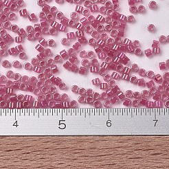MIYUKIデリカビーズ  シリンダー  日本製シードビーズ  11/0  （db1742)ローズライニングオパールab  1.3x1.6mm  穴：0.8mm  約20000個/袋  100 G /袋&nbsp;SEED-J020-DB1742