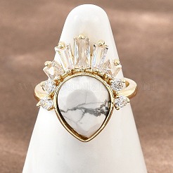 Brass with Mixed Stone Finger Rings&nbsp;GG-CBACC2B-07G