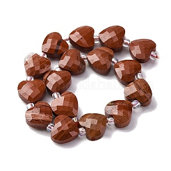 Natural Red Jasper Beads Strands&nbsp;G-P570-E14-01
