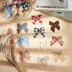 40Pcs 10 Colors Non-woven Fabrics Bowknots&nbsp;DIY-GF0011-11