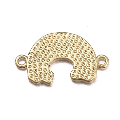 真鍮製リンクコネクター  カドミウムフリー＆鉛フリー  エナメル  レインボー  ゴールドカラー  8.5x15x1mm  穴：1mm&nbsp;KK-L178-06G