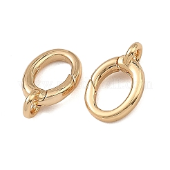 SHEGRACE Brass Spring Gate Rings&nbsp;XGRQ58246-764G