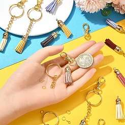 160Pcs 14 Styles Faux Suede Tassel Pendant Decorations&nbsp;DIY-YW0009-98
