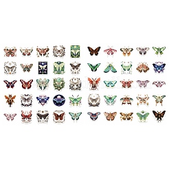 50Pcs Moth PVC Self Adhesive Cartoon Stickers&nbsp;STIC-B001-19