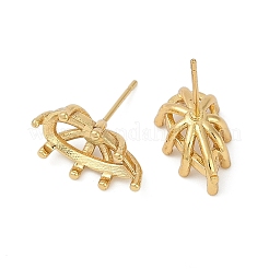 Brass Stud Earring Findings&nbsp;KK-F891-12G