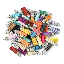 56Pcs 28 Colors Faux Suede Tassel Pendant Decorations&nbsp;FIND-FS0003-12