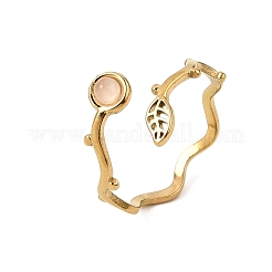 304 Stainless Steel Cuff Open Rings for Women&nbsp;GG-CBA7994-03G-10