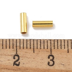 真鍮製チューブビーズ  カドミウムフリー＆鉛フリー  ゴールドカラー  5.7x2mm  穴：1.6mm&nbsp;KK-B120-03C-G