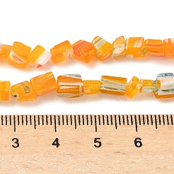 Handmade Millefiori Lampwork Beads Strands&nbsp;LAMP-P070-02A-01