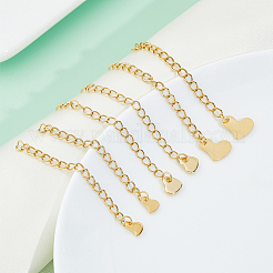 30Pcs 3 Styles 304 Stainless Steel Chain Extender&nbsp;STAS-DC0016-78G