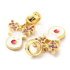 Real 18K Gold Plated Brass Micro Pave Cubic Zirconia Pendents&nbsp;KK-M247-27G