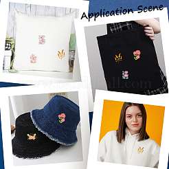 Pva水溶性刺繍補助描画スケッチ  花  297x210 MMM  2個/セット&nbsp;DIY-WH0514-020