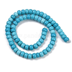 Synthetic Turquoise Beads Strands&nbsp;G-S397-C01-6x7