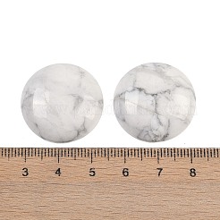 Natural Howlite Cabochons&nbsp;G-H1596-FR-25mm-28