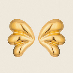 Geometric Wing 304 Stainless Steel Stud Earrings&nbsp;AG9073-1