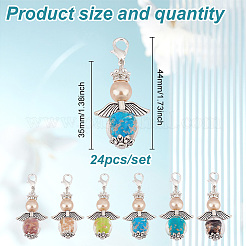 Lampwork & Glass Pendant Decoratons&nbsp;HJEW-GO00027