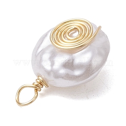 ABS Plastic Imitation Pearl Pendants&nbsp;PALLOY-JF02601-05
