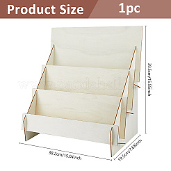 3-Tier Boxwood Jewelry Display Riser Racks&nbsp;ODIS-WH0025-293