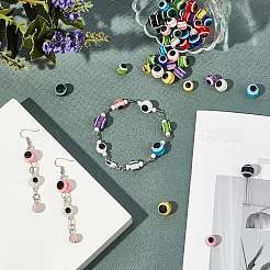 Round Evil Eye Resin Beads&nbsp;RESI-GA0001-03B