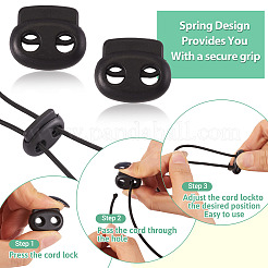 100Pcs 4 Styles Plastic Cord Locks&nbsp;FIND-TA0010-22