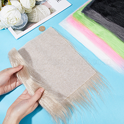 6Pcs 6 Colors Faux Fur Squares Fabric&nbsp;DIY-GF0009-27