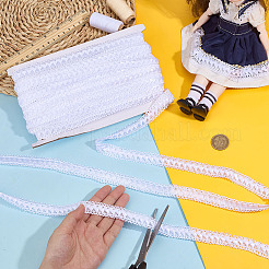 ポリエステルリボン  洋服アクセサリー用  ホワイト  3/4インチ（18mm）  約27.34ヤード（25m）/セット&nbsp;OCOR-WH0082-415C