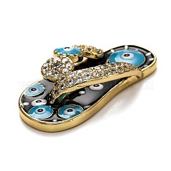 Brass Clear Cubic Zirconia Pendants&nbsp;KK-B028-10G-C