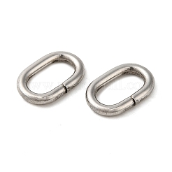 変色しない304ステンレススチール製リンクリング  クイックリンクコネクター  オーバル  ステンレス鋼色  14x9x2mm  内径：10x5mm&nbsp;STAS-A093-03A-P