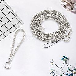 2Pcs 2 Styles Zinc Alloy Resin Universal Cell Phone Strap Crossbody Neck Strap Phone Charms&nbsp;AJEW-CP0008-93A