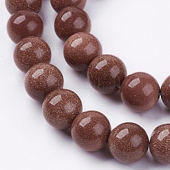 Synthetic Goldstone Bead Strands&nbsp;G-R193-04-10mm