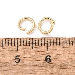 Brass Open Jump Rings&nbsp;KK-G604-08G-22