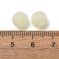 明るい透明なアクリルビーズ  花バラ  暗闇で光る  甘露  8x7mm  穴：2mm  約1800個/500g&nbsp;PL-CBA7A73-01