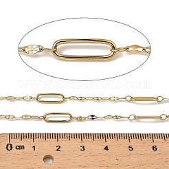 304 Stainless Steel Oval & Dapped Chains&nbsp;CHS-C014-08G