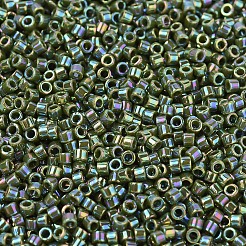 MIYUKIデリカビーズ  シリンダー  日本製シードビーズ  11/0  （db1575)不透明アボカドab  1.3x1.6mm  穴：0.8mm  約10000個/袋  50 G /袋&nbsp;SEED-X0054-DB1575