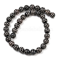 Tibetan Style dZi Beads Strands&nbsp;G-G328-A02-10mm