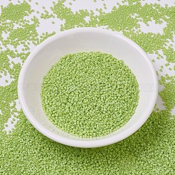 MIYUKIデリカビーズ  シリンダー  日本製シードビーズ  11/0  （db0876)マット不透明なchartreuse ab  1.3x1.6mm  穴：0.8mm  約2000PCS /ボトル  10 G /ボトル&nbsp;SEED-JP0008-DB0876