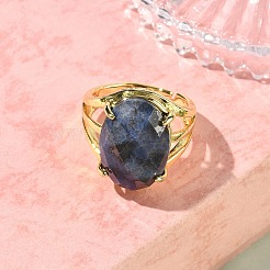 Brass Cuff Open Rings&nbsp;RJEW-D347-03G-18