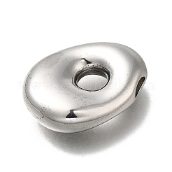 304ステンレスペンダント  レターチャーム  変色防止  アルファベットのO  22x18x6mm  穴：3.5x2.2mm&nbsp;STAS-S166-02P-15