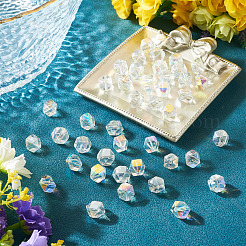 60Pcs 2 Colors Electroplate Glass Beads&nbsp;EGLA-TADJ0001-19E