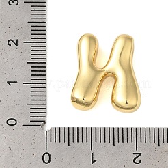 ラックメッキ真鍮チャーム  カドミウムフリー＆鉛フリー  長持ちメッキ  18KGP本金メッキ  文字N  18x16x5.5mm  穴：1.8x3mm&nbsp;KK-C067-10G-N