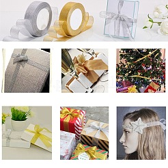 Glitter Metallic Ribbon&nbsp;OCOR-T001-38mm-JC