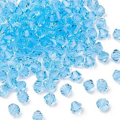 プレシオサ®クリスタルビーズ  チェコクリスタル  双円錐形(451 69 302 ロンデル)  アクアマリン 60000個  5mm  穴：1mm&nbsp;Y-PRC-BA5-60000