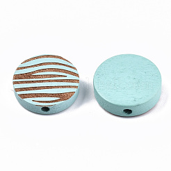 Painted Natural Wood Beads&nbsp;WOOD-T021-50A-02