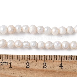Natural Cultured Freshwater Pearl Beads Strands&nbsp;PEAR-I007-07Q-01A