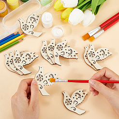 DIY Wood Pendant Decorations&nbsp;WOOD-WH20007-02C